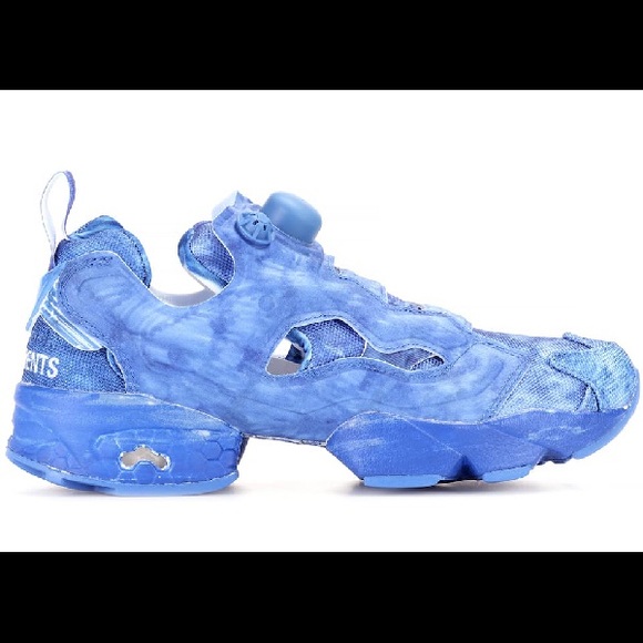 VETEMENTS x Reebok Instapump Fury Sneakers limited edition Blue Graffiti NWT - Picture 1 of 15